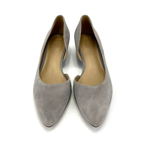 Naturalizer Belina Gray Low Heel Pump Size 9.5N Suede Pointed Toe D'Orsay Style - Picture 12 of 13